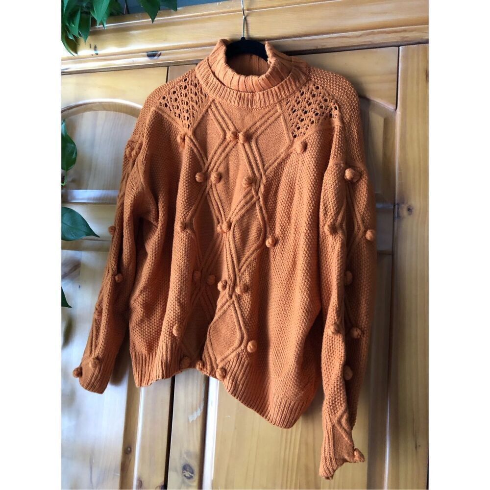 Simplee Solid Color Turtleneck Knitted Pullover S… - image 4